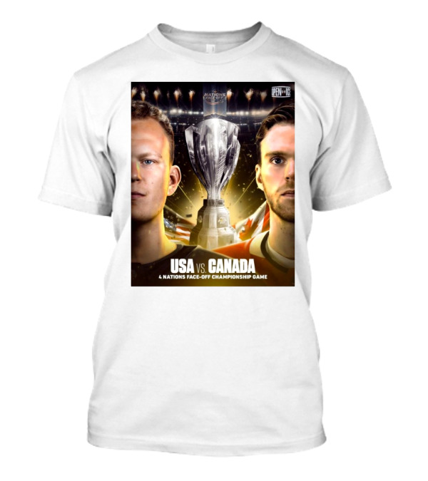 USA Vs Canada 4 Nations Face-Off Championship Game Nations Cup T-Shirt