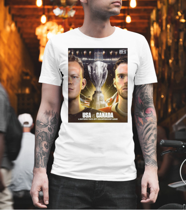 USA Vs Canada 4 Nations Face-Off Championship Game Nations Cup T-Shirt