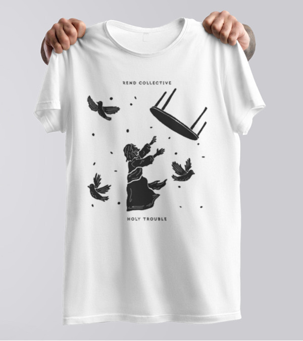 Rend Collective Holy Trouble Flying Table And Birds T-Shirt