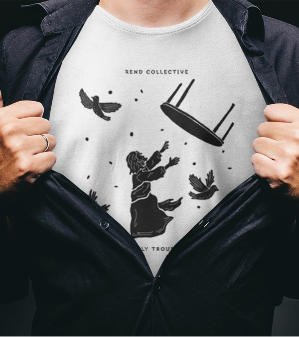 Rend Collective Holy Trouble Flying Table And Birds T-Shirt