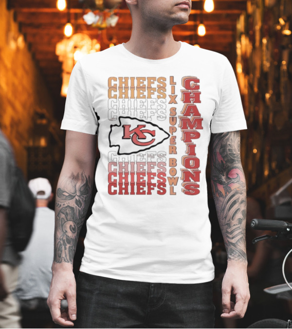 Chiefs Chiefs LIX Super Bowl Champions KC T-Shirt