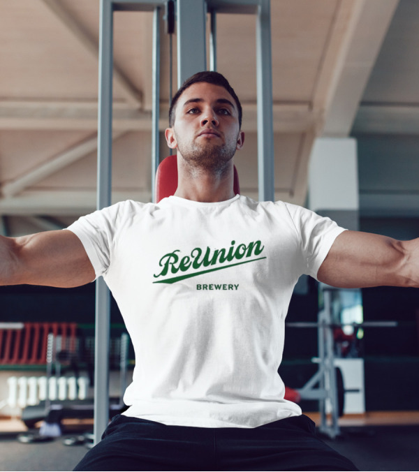 ReUnion Brewery Green Script Logo T-Shirt
