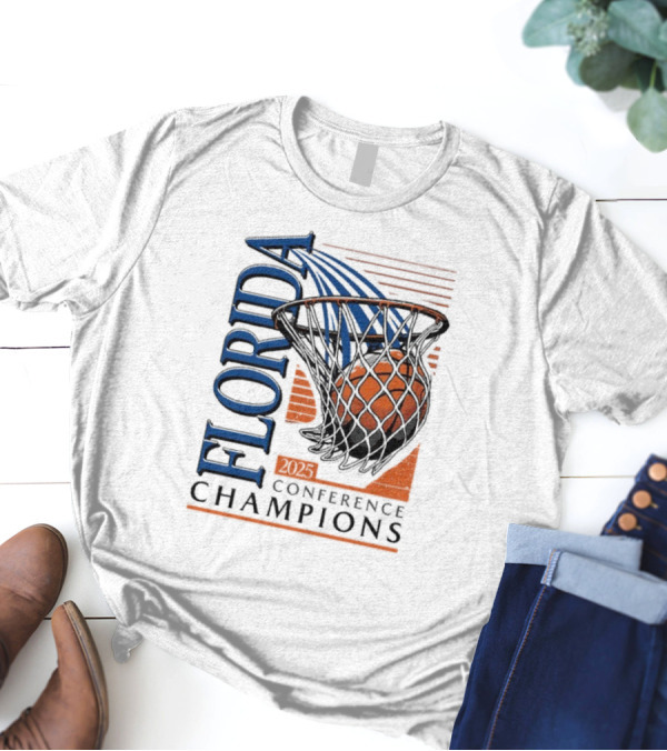 SEC Conference Champions Florida Basketball 2025 T-Shirt