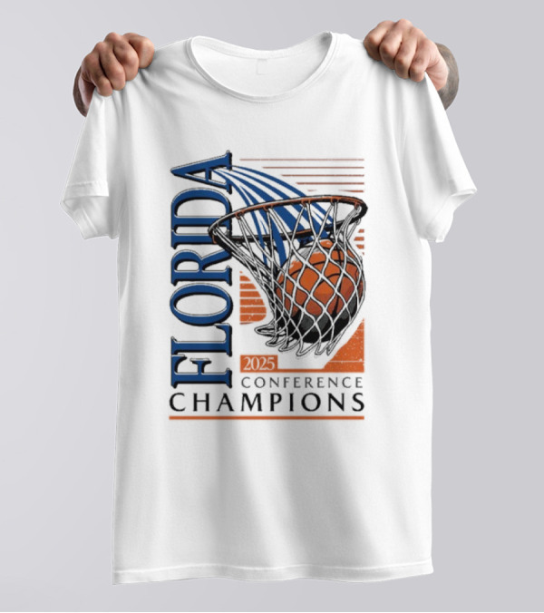 SEC Conference Champions Florida Basketball 2025 T-Shirt