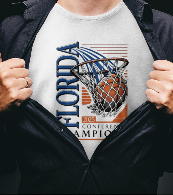 SEC Conference Champions Florida Basketball 2025 T-Shirt