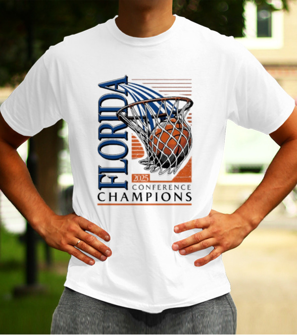 SEC Conference Champions Florida Basketball 2025 T-Shirt