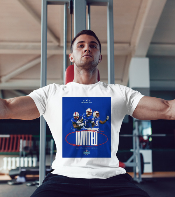 SMU Mustangs Invited Elijah Roberts Brashard Smith Jared Harrison-Hunte 2025 NFL Scouting Combine T-Shirt