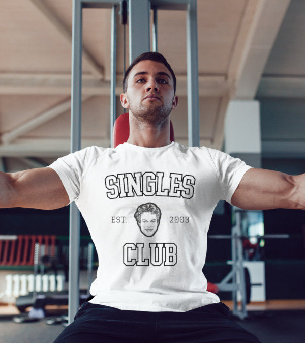 Singles Club EST 2003 Smiling Face Icon T-Shirt