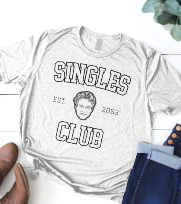 Singles Club EST 2003 Smiling Face Icon T-Shirt