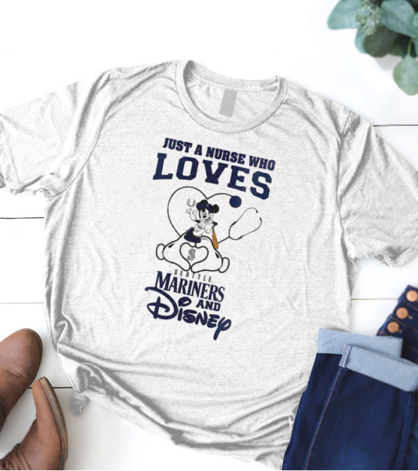 Seattle Mariners Disney Nurse Who Loves Baseball 2025 T-Shirt