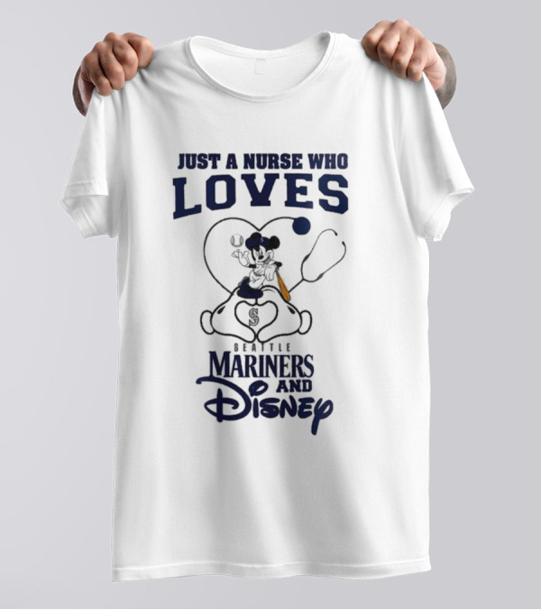 Seattle Mariners Disney Nurse Who Loves Baseball 2025 T-Shirt
