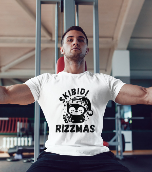 Love Skibidi Rizzmas Christmas Penguin T-Shirt