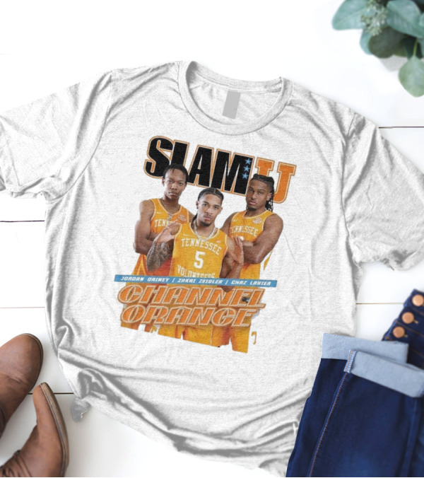 SLAMU Tennessee Volunteers Jordan Gainey Zakai Zeigler Chaz Lanier Channel Orange T-Shirt