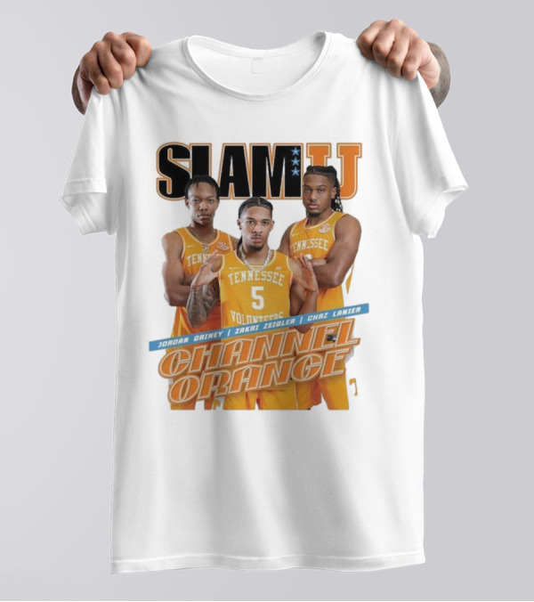 SLAMU Tennessee Volunteers Jordan Gainey Zakai Zeigler Chaz Lanier Channel Orange T-Shirt