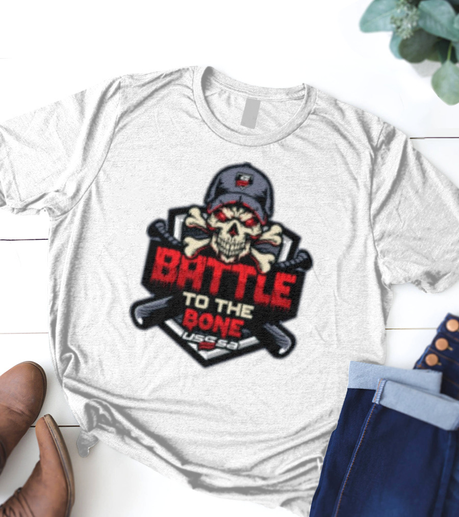Battle To The Bone USSSA Skull And Crossbones March 21-23 2025 T-Shirt