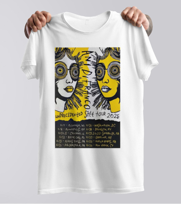 Ani DiFranco Unprecedented Sh!t Tour 2025 Milwaukee Minneapolis Chicago Dates T-Shirt