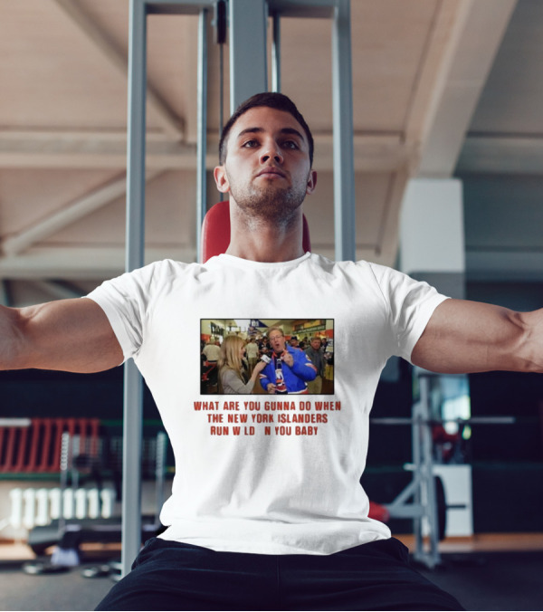 New York Islanders Fan Interview Moment What Are You Gunna Do When The Islanders Run Wild On You Baby T-Shirt