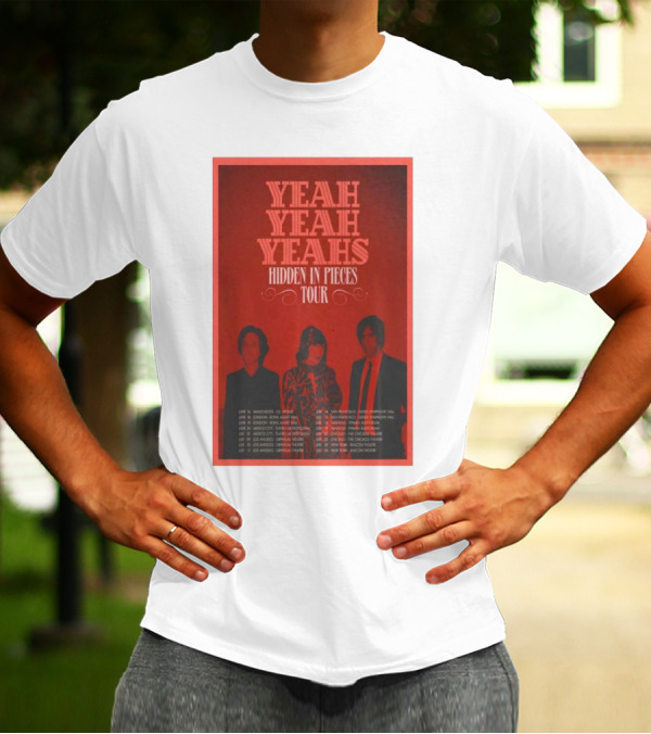 Yeah Yeah Yeahs Hidden In Pieces Tour June July 2025 Manchester Los Angeles Berlin Mexico City T-Shirt