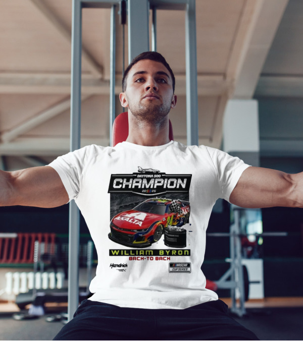 Daytona 500 Champion 2025 William Byron Back To Back NASCAR Cup Series T-Shirt