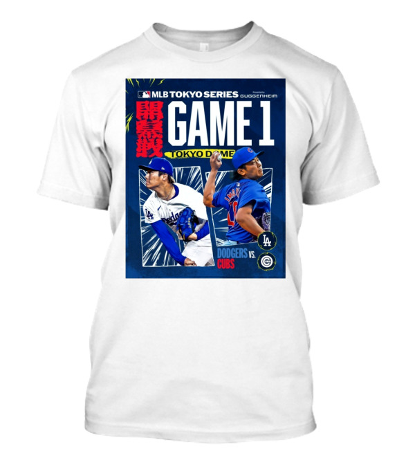 MLB Tokyo Series Game 1 Tokyo Dome Dodgers Vs Cubs Yoshinobu Yamamoto Shota Imanaga T-Shirt