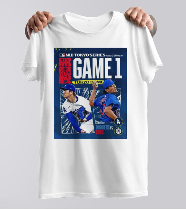 MLB Tokyo Series Game 1 Tokyo Dome Dodgers Vs Cubs Yoshinobu Yamamoto Shota Imanaga T-Shirt