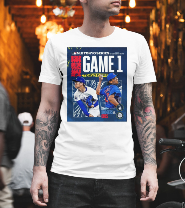 MLB Tokyo Series Game 1 Tokyo Dome Dodgers Vs Cubs Yoshinobu Yamamoto Shota Imanaga T-Shirt