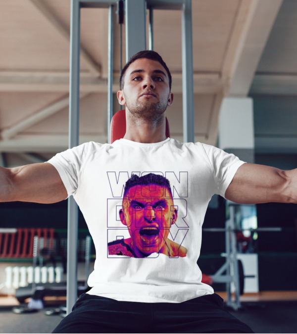Wonderboy Brian Morris Deranged Bold Typography Expression T-Shirt