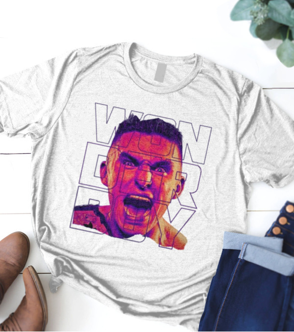 Wonderboy Brian Morris Deranged Bold Typography Expression T-Shirt
