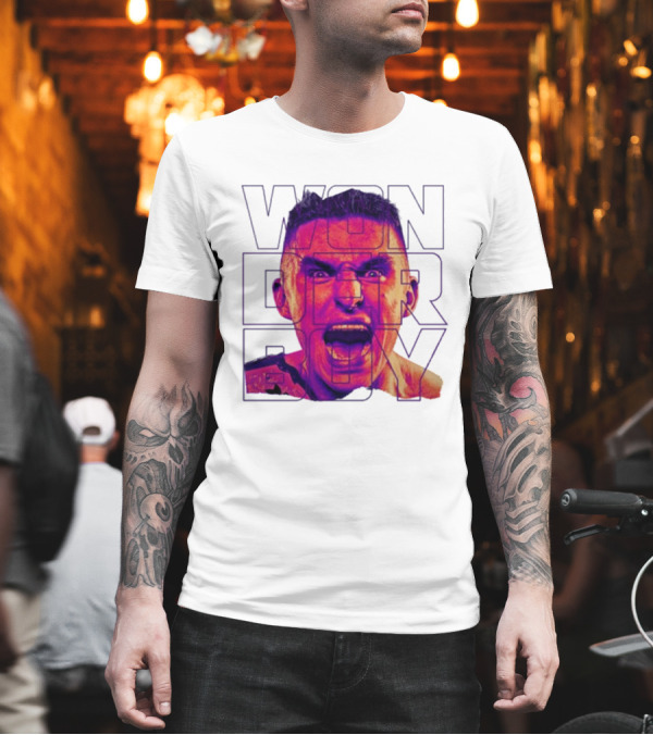 Wonderboy Brian Morris Deranged Bold Typography Expression T-Shirt