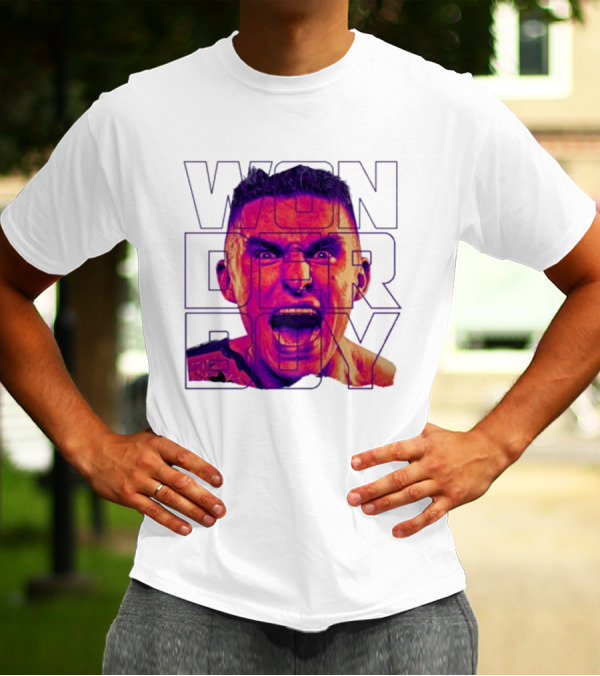 Wonderboy Brian Morris Deranged Bold Typography Expression T-Shirt