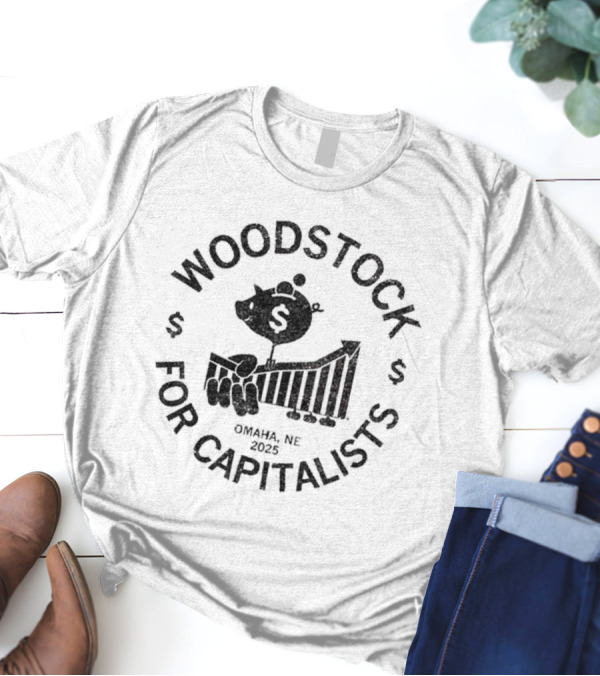 Woodstock For Capitalists Omaha Ne 2025 Dollar Sign Bird Icon T-Shirt