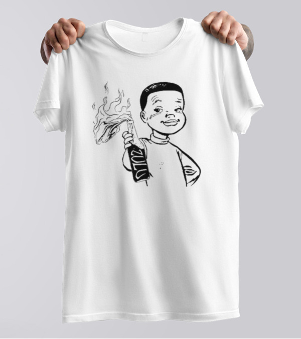 Zulu One Way Or Another Molotov Character Drawing T-Shirt