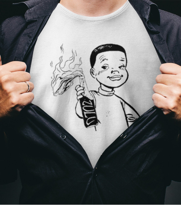 Zulu One Way Or Another Molotov Character Drawing T-Shirt