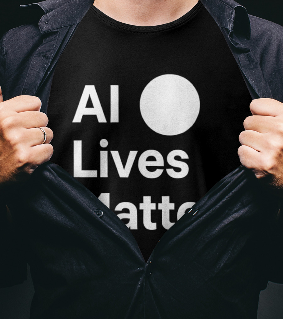 AI Lives Matter Statement Circle T-Shirt