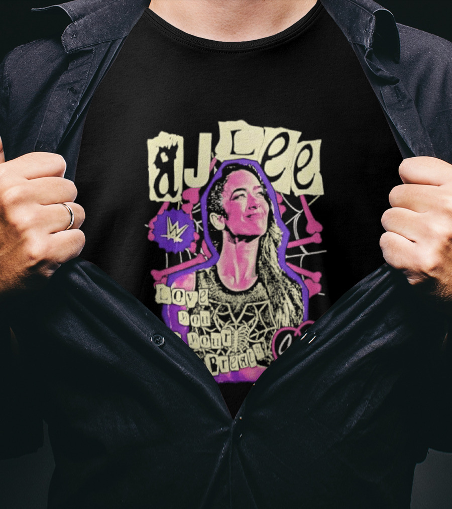 AJ Lee Love You Til Your Last Breath Star Power Heart T-Shirt