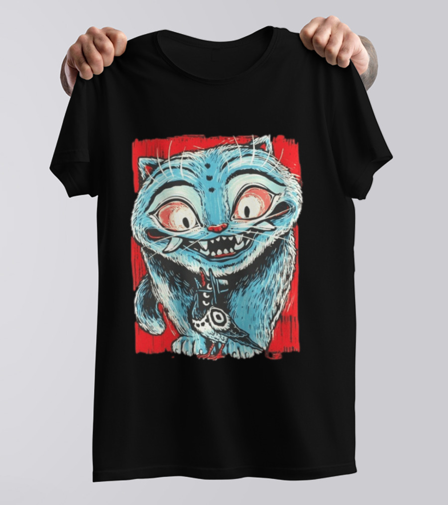 Derpy Tiger And Sussy KPop Demon Hunters Tiger And Crow Duo Colorful Cartoon T-Shirt