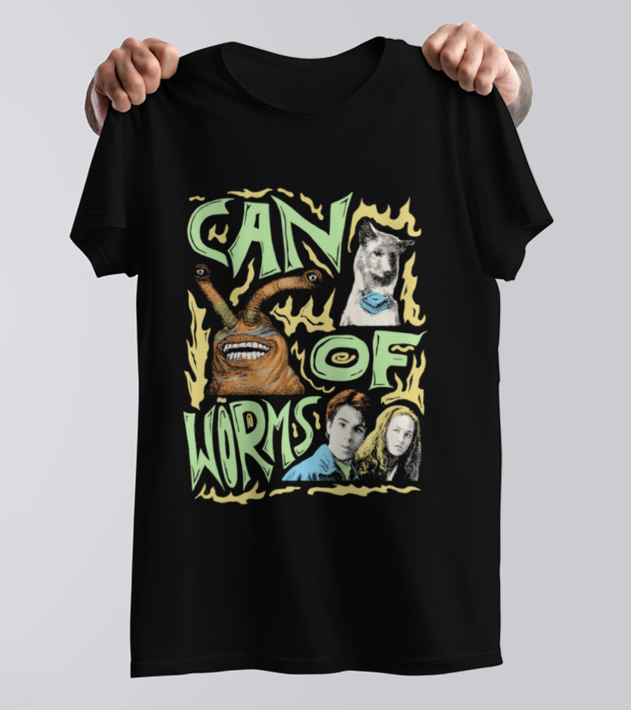 Can Of Worms Alien Dog Barnabus Movie Character Scene T-Shirt