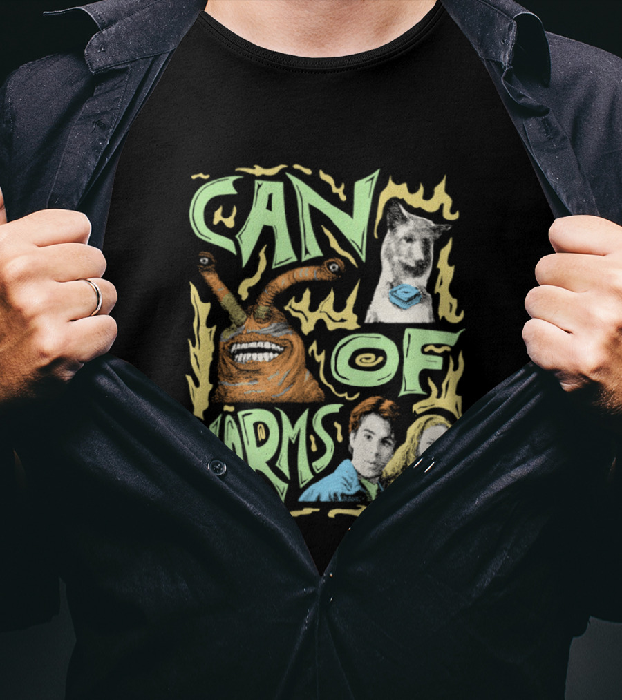 Can Of Worms Alien Dog Barnabus Movie Character Scene T-Shirt