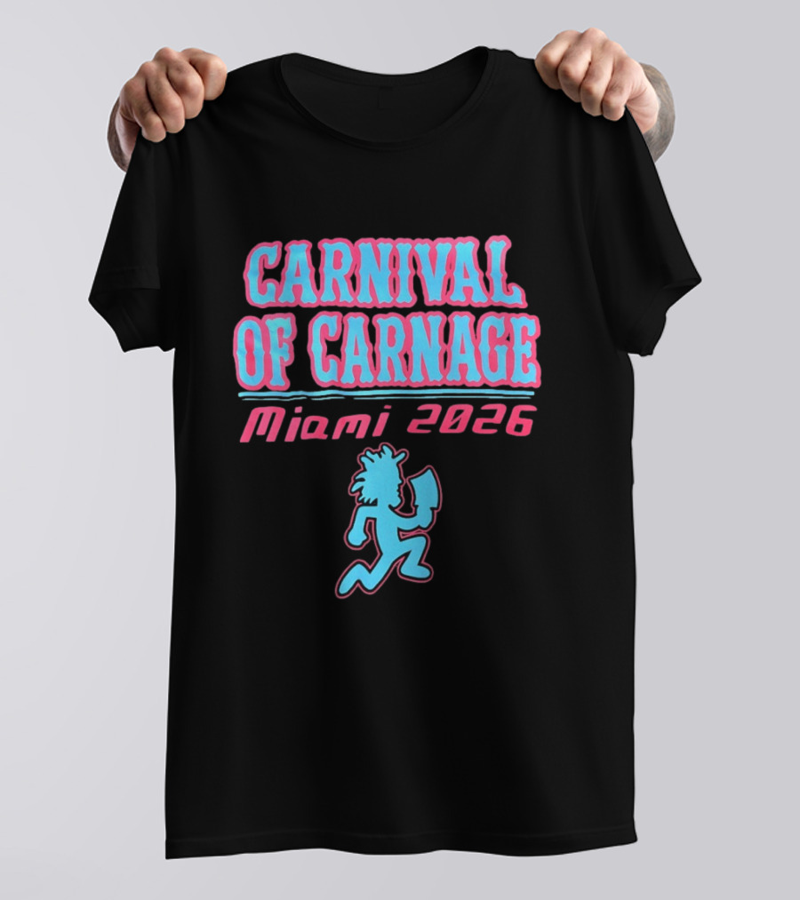 Carnival Of Carnage Miami 2026 Hatchet Man T-Shirt