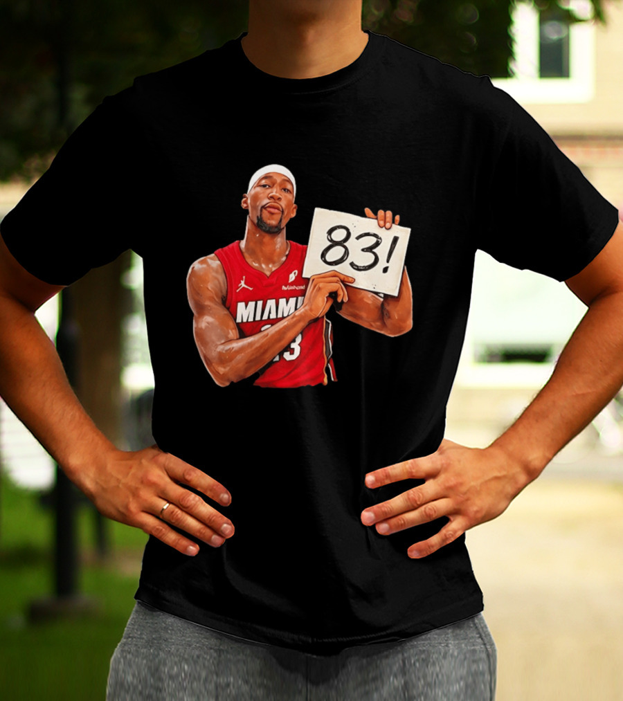 Bam Adebayo Miami Heat 83 Point Game Sign T-Shirt