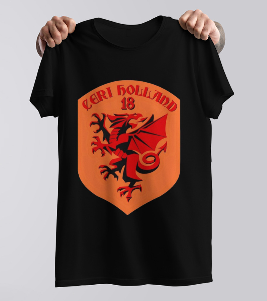 Ceri Holland 18 Red Dragon T-Shirt