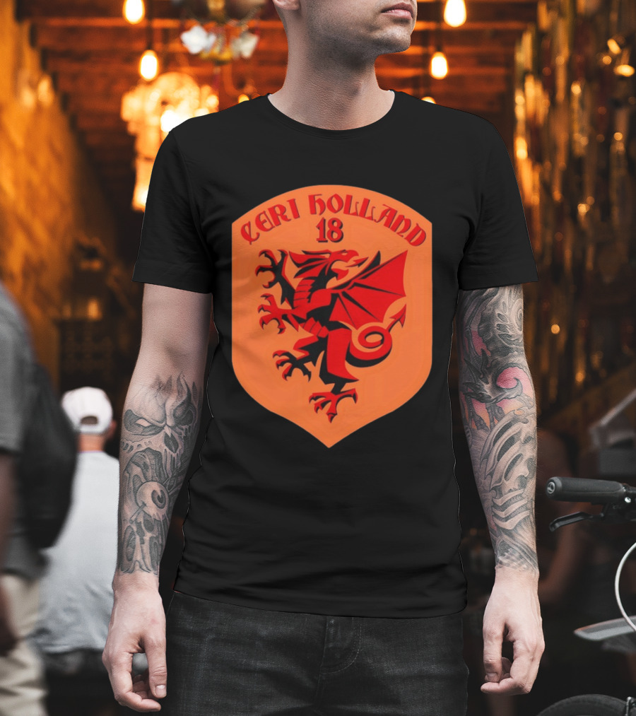 Ceri Holland 18 Red Dragon T-Shirt