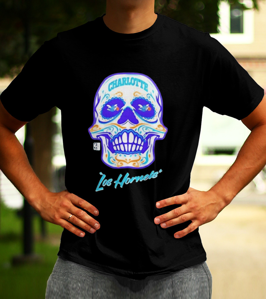 Charlotte Los Hornets Día De Los Muertos 2026 Celebration T-Shirt