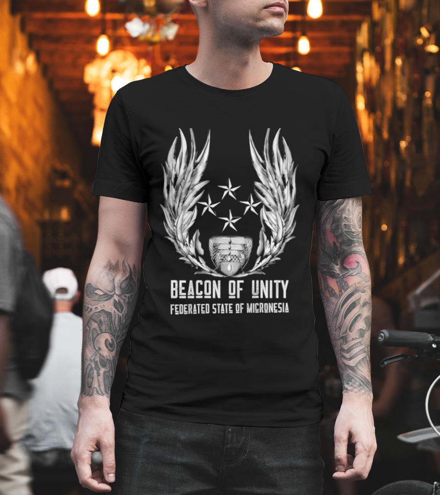 Beacon Of Unity Federated State Of Micronesia Four Stars Laurel T-Shirt