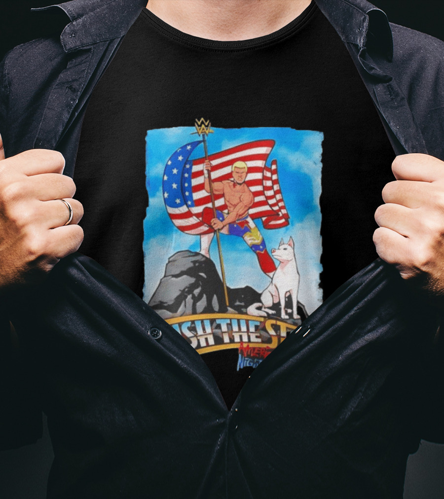 Cody Rhodes Finish The Story American Nightmare WWE Flag T-Shirt