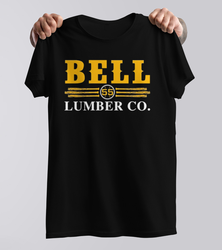 Bell Lumber Co 55 Vintage Style Timber Industry Heritage T-Shirt