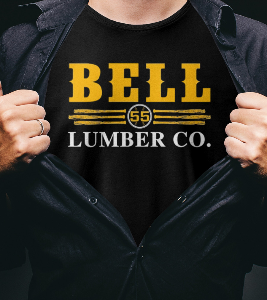 Bell Lumber Co 55 Vintage Style Timber Industry Heritage T-Shirt