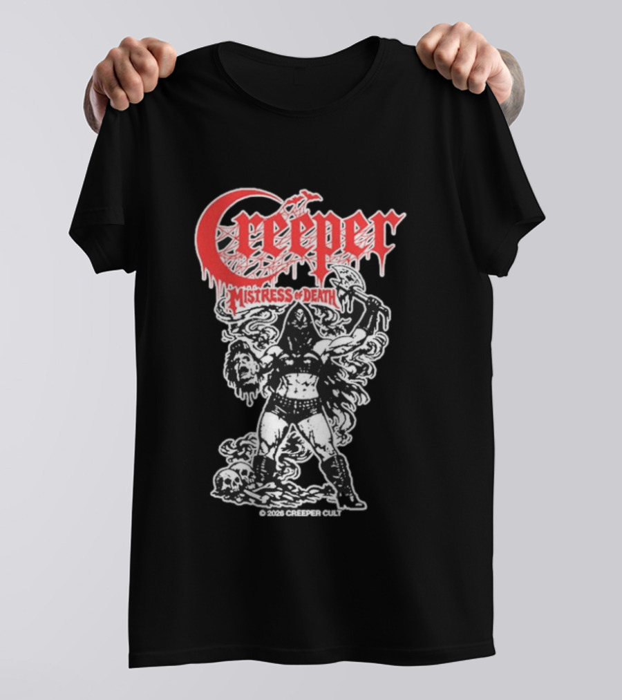 Creeper Mistress Of Death Creepercult 2023 T-Shirt