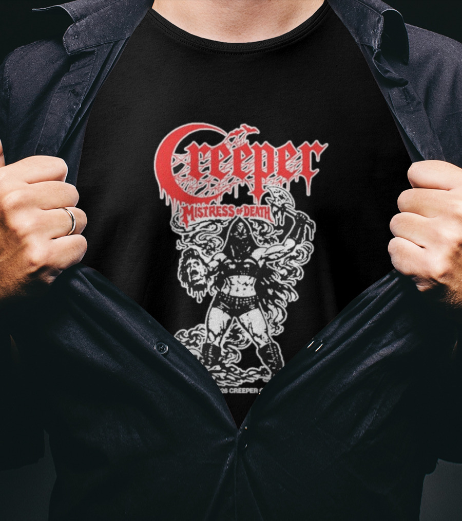 Creeper Mistress Of Death Creepercult 2023 T-Shirt