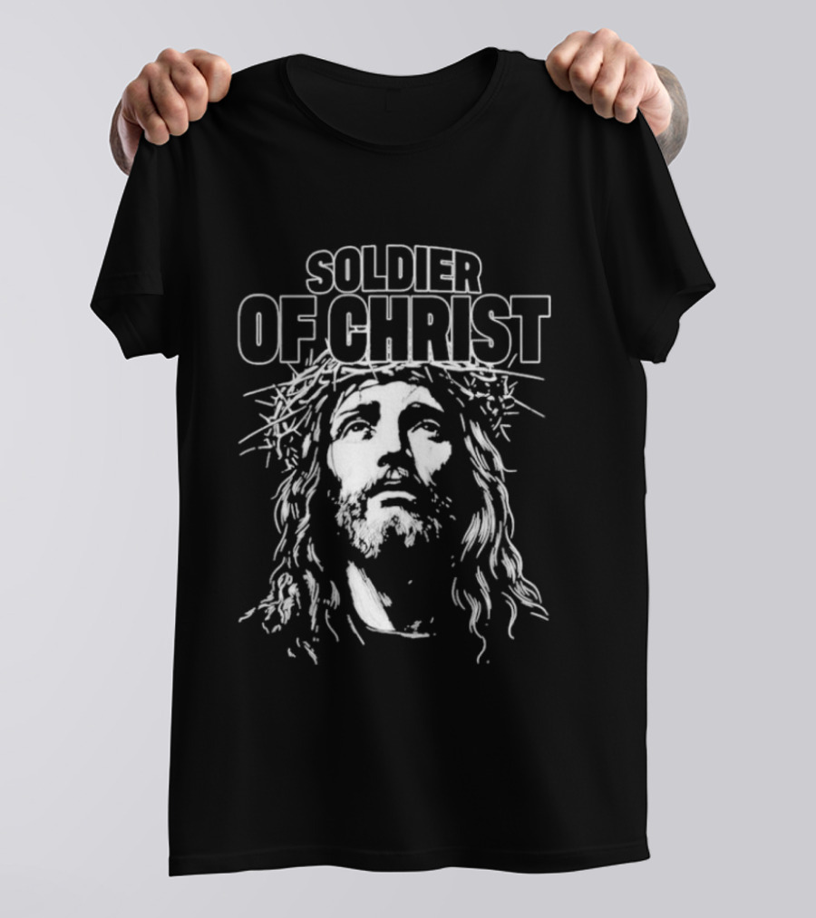 SOLDIER OF CHRIST DefiantLs Jesus Christ Crown Of Thorns T-Shirt